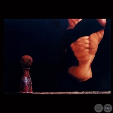 LA CABEZA CONTRA EL CUERPO, 1997 - Acuarela de LUIS FRACCHIA